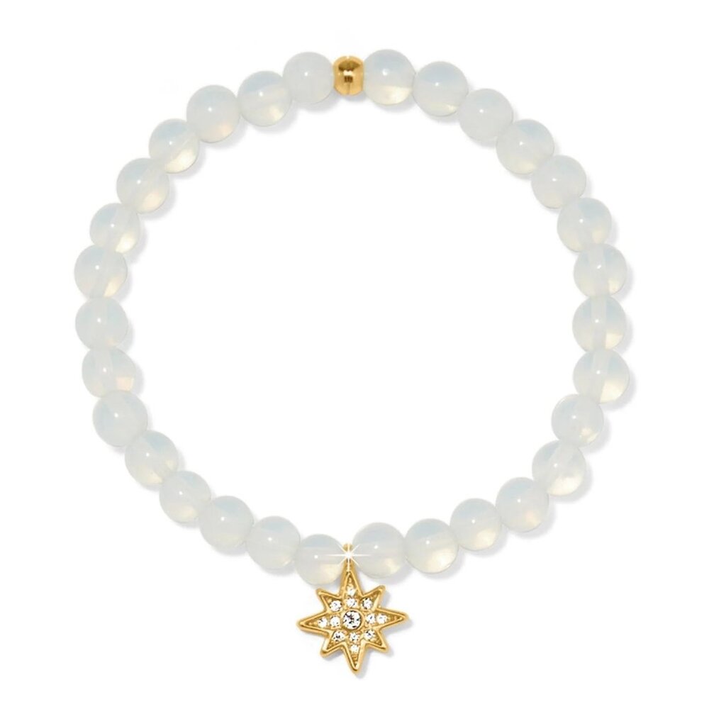 Brighton Enchanting Star Stretch Bracelet  JF0277  $78   gold / Opalite